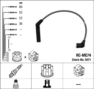 NGK 5071 Ignition Cable Kit