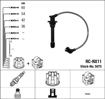 Ignition Cable Kit NGK 5075