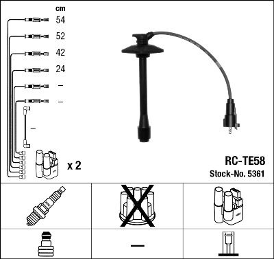 Ignition Cable Kit NGK 5361