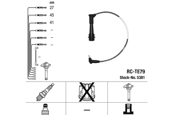 NGK 5381 Ignition Cable Kit