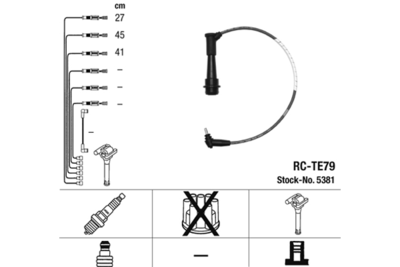 Ignition Cable Kit NGK 5381