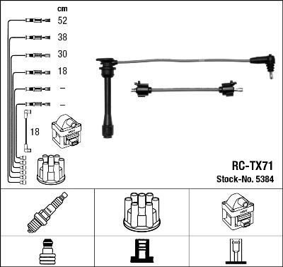 Ignition Cable Kit NGK 5384