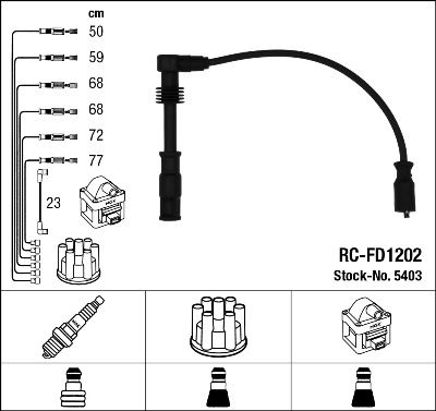 Ignition Cable Kit NGK 5403