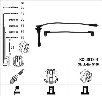 NGK 5406 Ignition Cable Kit