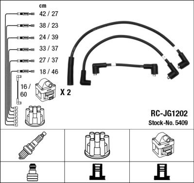 Ignition Cable Kit NGK 5409