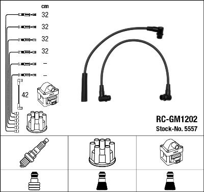 NGK 5557 Ignition Cable Kit
