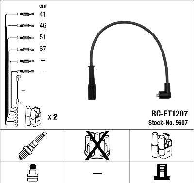 NGK 5607 Ignition Cable Kit