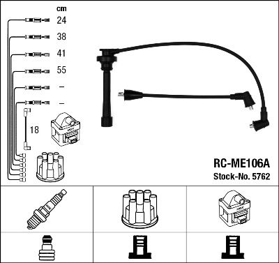 Ignition Cable Kit NGK 5762