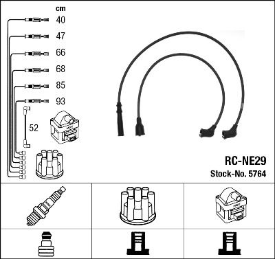 NGK 5764 Ignition Cable Kit