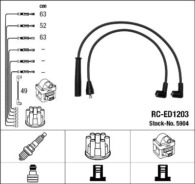 Ignition Cable Kit NGK 5904