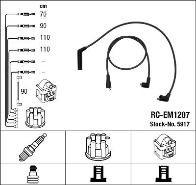 Ignition Cable Kit NGK 5917