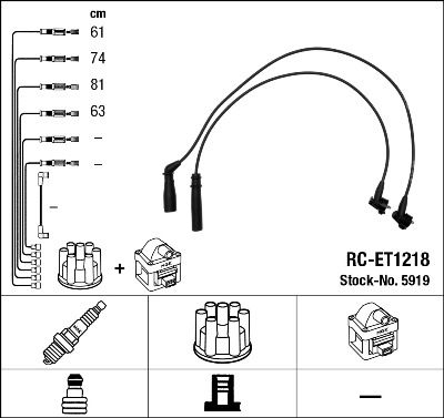 NGK 5919 Ignition Cable Kit