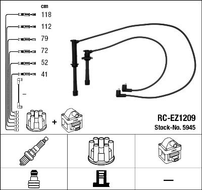 Ignition Cable Kit NGK 5945