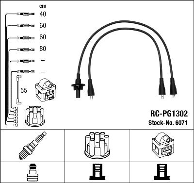 Ignition Cable Kit NGK 6071