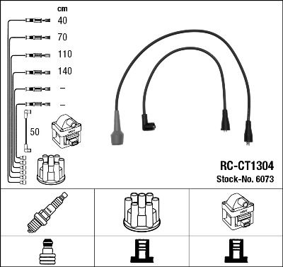 NGK 6073 Ignition Cable Kit