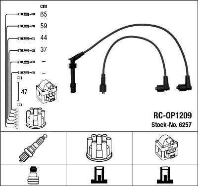 NGK 6257 Ignition Cable Kit