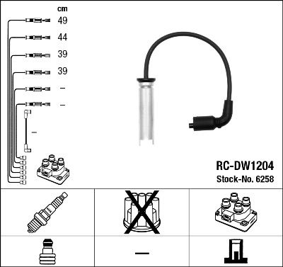 NGK 6258 Ignition Cable Kit