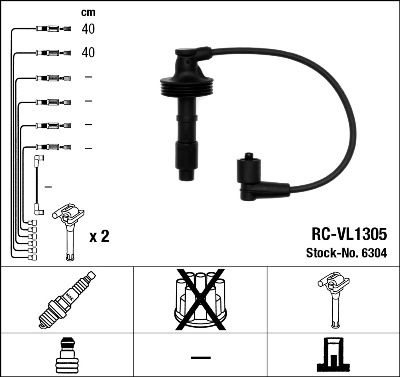 Ignition Cable Kit NGK 6304