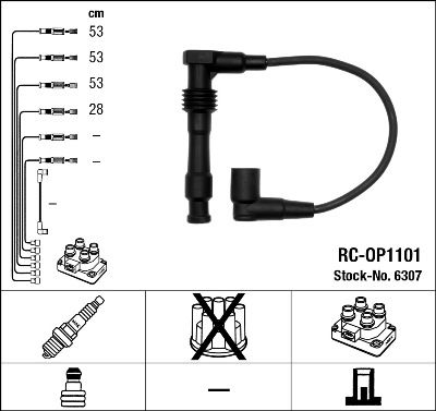 NGK 6307 Ignition Cable Kit