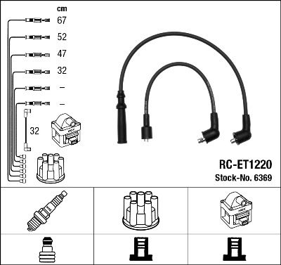 NGK 6369 Ignition Cable Kit