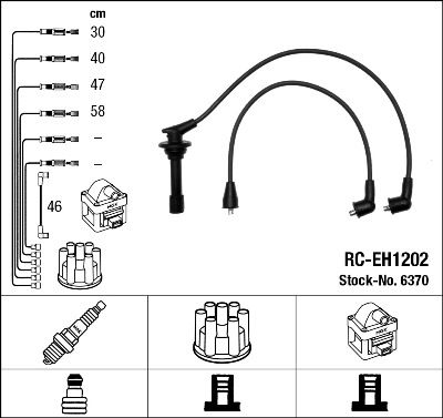 NGK 6370 Ignition Cable Kit