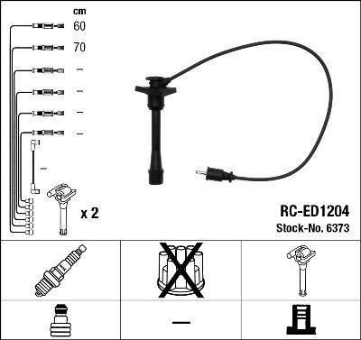 Ignition Cable Kit NGK 6373