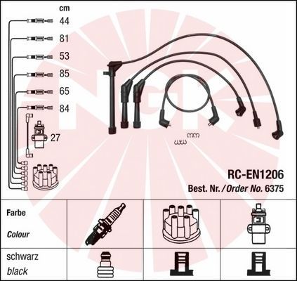 NGK 6375 Ignition Cable Kit