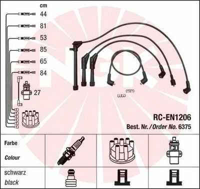 Ignition Cable Kit NGK 6375