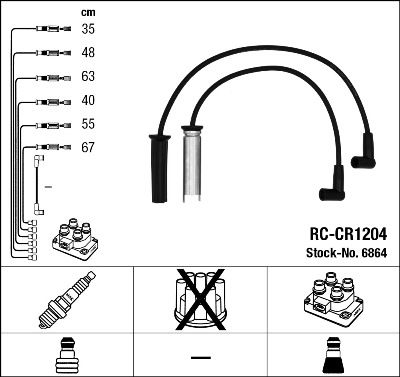 Ignition Cable Kit NGK 6864