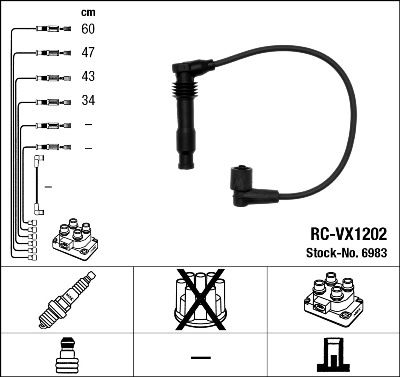 NGK 6983 Ignition Cable Kit