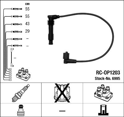 Ignition Cable Kit NGK 6995