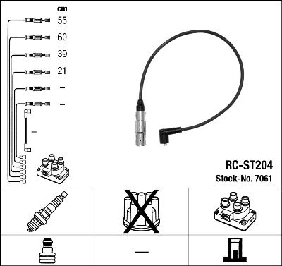 NGK 7061 Ignition Cable Kit