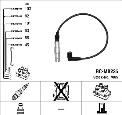NGK 7065 Ignition Cable Kit