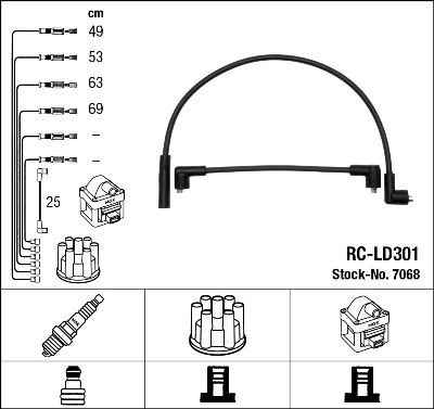 NGK 7068 Ignition Cable Kit