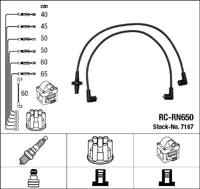 Ignition Cable Kit NGK 7167