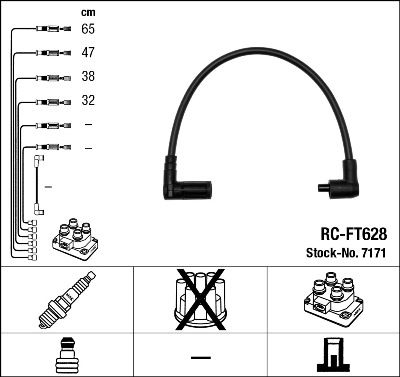 NGK 7171 Ignition Cable Kit