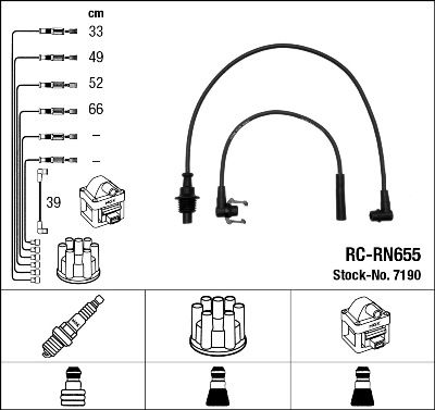 NGK 7190 Ignition Cable Kit