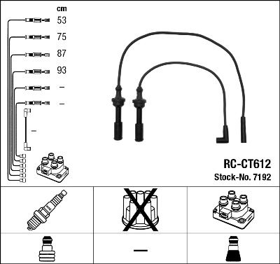 Ignition Cable Kit NGK 7192