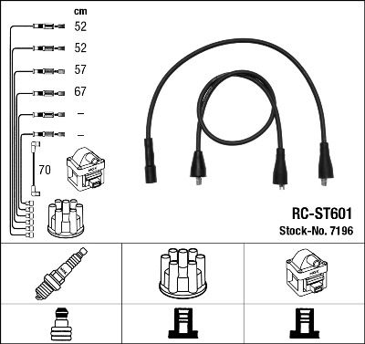 Ignition Cable Kit NGK 7196