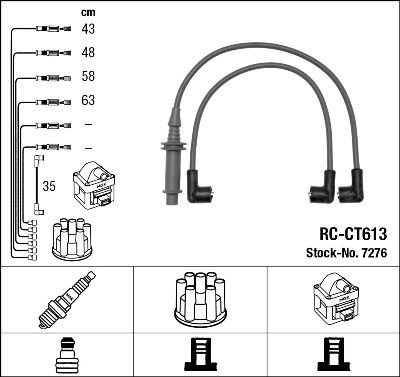 NGK 7276 Ignition Cable Kit