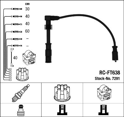NGK 7291 Ignition Cable Kit