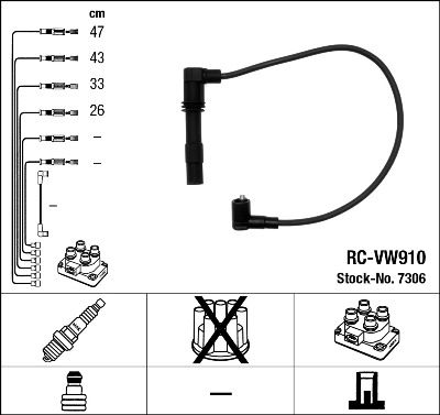 NGK 7306 Ignition Cable Kit