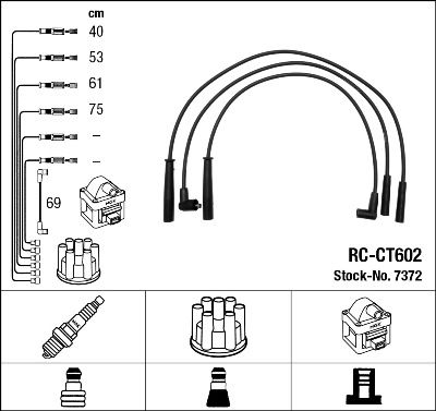 NGK 7372 Ignition Cable Kit