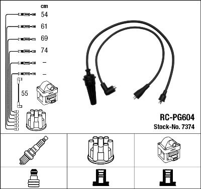 Ignition Cable Kit NGK 7374