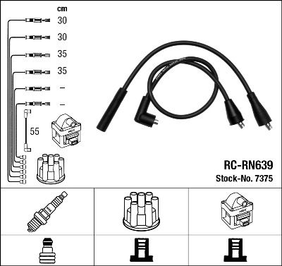 NGK 7375 Ignition Cable Kit