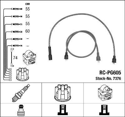 Ignition Cable Kit NGK 7376