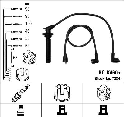 NGK 7384 Ignition Cable Kit