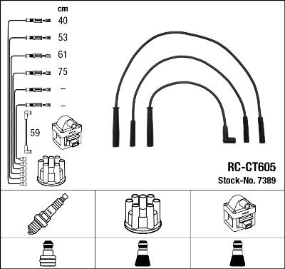 Ignition Cable Kit NGK 7389