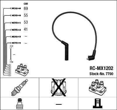NGK 7700 Ignition Cable Kit
