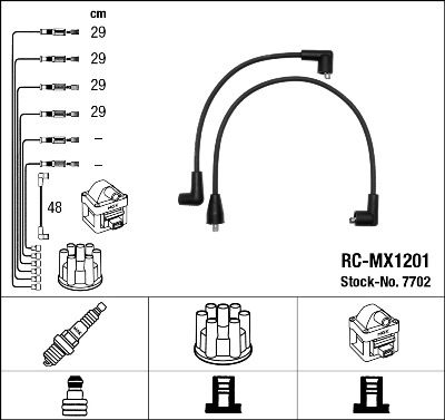 Ignition Cable Kit NGK 7702